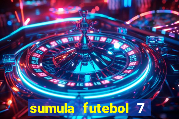 sumula futebol 7 society excel